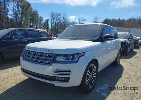 2017 Land Rover Range Rover 3.0L V6 Supercharged Hse из США, поврежденный, VIN SALGS2FV3HA334626